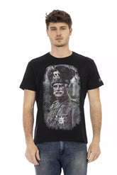 Trussardi Action Black Cotton Men T-Shirt -   -  Trussardi Action.